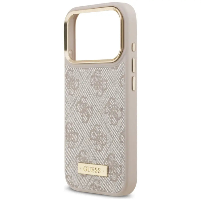 Guess 4G Logo Plate MagSafe Case for iPhone 17 Pro - Pink - Cell phone cases and covers<<<HurtelXML