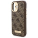 Guess 4G Logo Plate MagSafe iPhone 16 Case - Brown - Cell phone cases and covers<<<HurtelXML