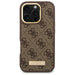 Guess 4G Logo Plate MagSafe iPhone 16 Pro Case - Brown - Cell phone cases and covers<<<HurtelXML
