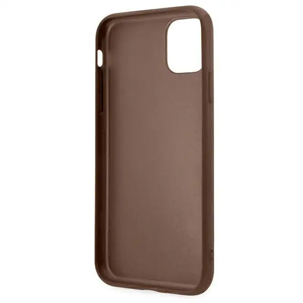 Guess 4G Metal Gold Logo Case for iPhone 11 / Xr 6.1’’ - Brown - Cell phone cases and covers<<<HurtelXML