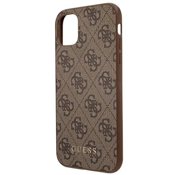 Guess 4G Metal Gold Logo Case for iPhone 11 / Xr 6.1’’ - Brown - Cell phone cases and covers<<<HurtelXML