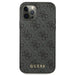 Guess 4G Metal Gold Logo Case for iPhone 12 / 12 Pro - Gray - Cell phone cases and covers<<<HurtelXML