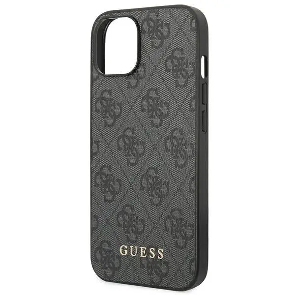 Guess 4G Metal Gold Logo Case for iPhone 14 - Gray - Cell phone cases and covers<<<HurtelXML