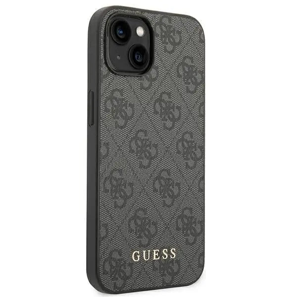 Guess 4G Metal Gold Logo Case for iPhone 14 - Gray - Cell phone cases and covers<<<HurtelXML