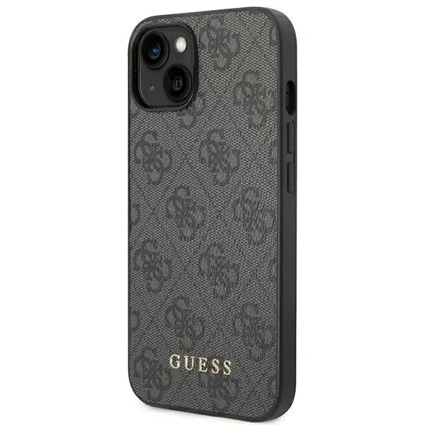Guess 4G Metal Gold Logo Case for iPhone 14 - Gray - Cell phone cases and covers<<<HurtelXML