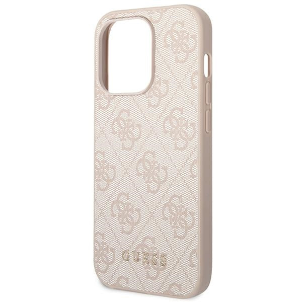 Guess 4G Metal Gold Logo Case for iPhone 14 Pro Max - Pink - Cell phone cases and covers<<<HurtelXML