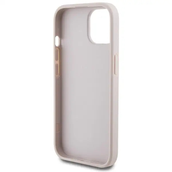 Guess 4G Metal Gold Logo case for iPhone 15 - pink - Cell phone cases and covers<<<HurtelXML