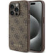 Guess 4G Metal Gold Logo case for iPhone 15 Pro - brown - Cell phone cases and covers<<<HurtelXML