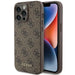 Guess 4G Metal Gold Logo case for iPhone 15 Pro Max - brown - Cell phone cases and covers<<<HurtelXML