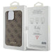 Guess 4G Metal Gold Logo case for iPhone 15 Pro Max - brown - Cell phone cases and covers<<<HurtelXML