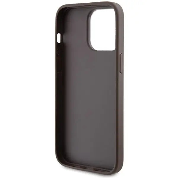 Guess 4G Metal Gold Logo case for iPhone 15 Pro Max - brown - Cell phone cases and covers<<<HurtelXML