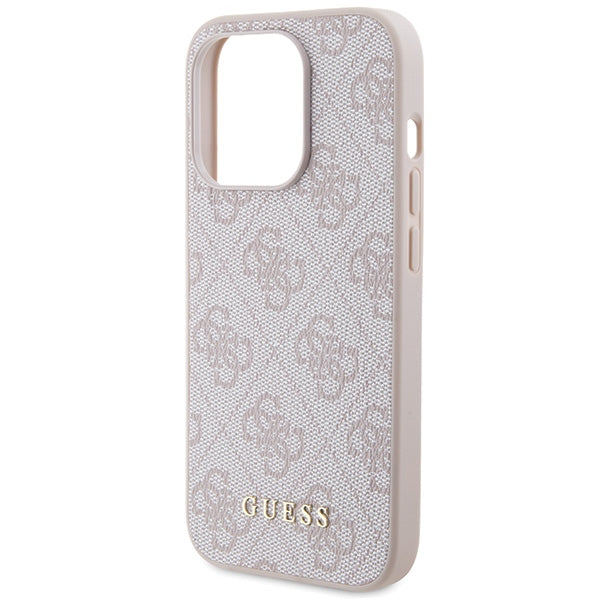Guess 4G Metal Gold Logo case for iPhone 15 Pro - pink - Cell phone cases and covers<<<HurtelXML