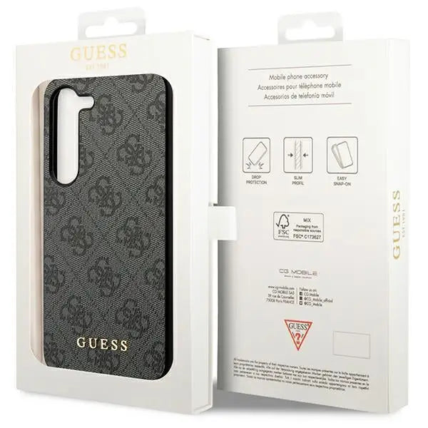 Guess 4G Metal Gold Logo case for Samsung Galaxy S24+ - black - Cell phone cases and covers<<<HurtelXML