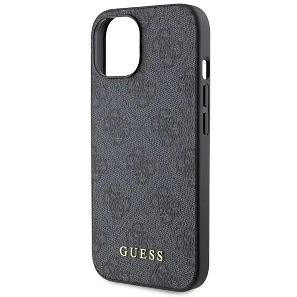 Guess 4G Metal Gold Logo iPhone 15 Case - Gray - Cell phone cases and covers<<<HurtelXML