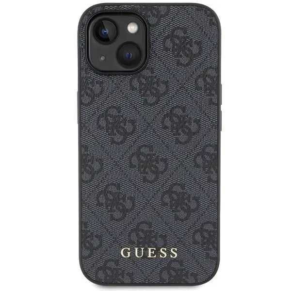 Guess 4G Metal Gold Logo iPhone 15 Case - Gray - Cell phone cases and covers<<<HurtelXML