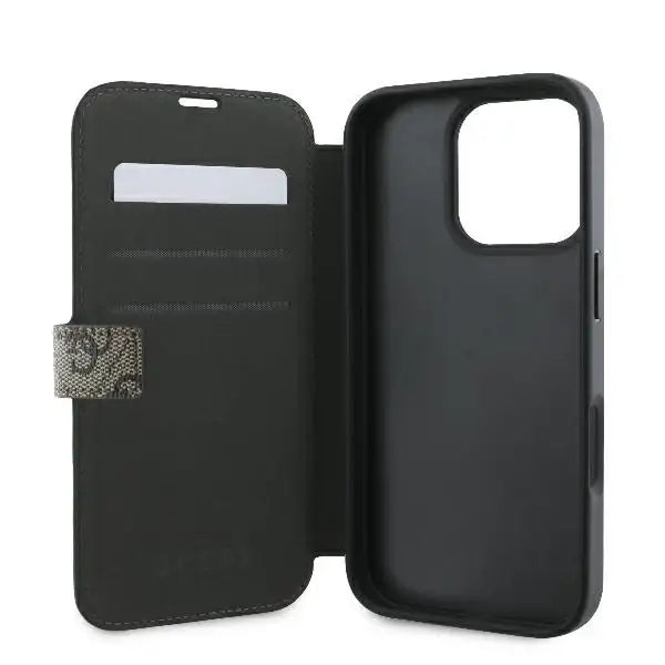 Guess 4G Metal Logo iPhone 16 Pro Case - Brown - Cell phone cases and covers<<<HurtelXML