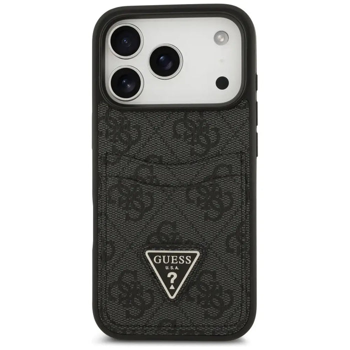 Guess 4G nauble Card Triangle case for iPhone 17 Pro - black - Cell phone cases and covers<<<HurtelXML