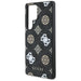 Guess 4G Printed Colored Peony Pattern MagSafe Case for Samsung Galaxy S25 Ultra Black - Cell phone cases