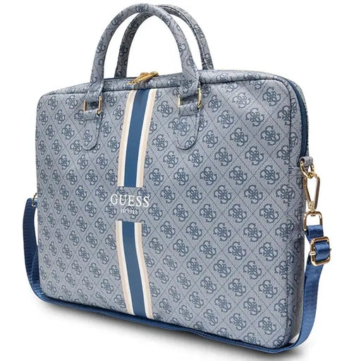 Guess 4G Printed Stripes bag for a 16’’ laptop - blue - Laptop bags<<<HurtelXML