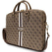 Guess 4G Printed Stripes bag for a 16’’ laptop - brown - Laptop bags<<<HurtelXML