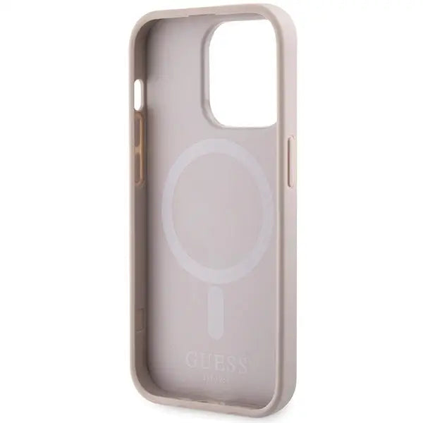 Guess 4G Printed Stripes MagSafe case for iPhone 15 Pro Max - pink - Cell phone cases and covers<<<HurtelXML