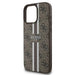 Guess 4G Printed Stripes MagSafe iPhone 16 Pro Case - Brown - Cell phone cases and covers<<<HurtelXML