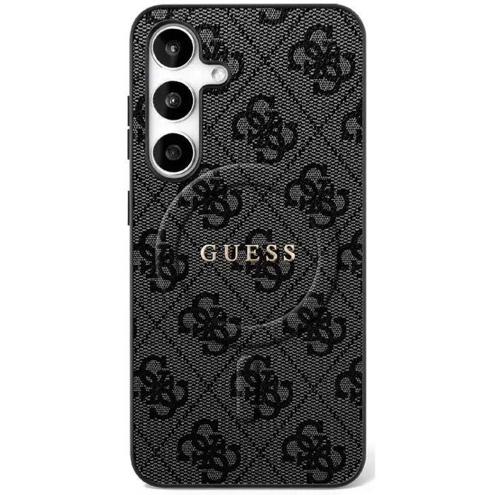 Guess 4G Ring Classic Logo MagSafe case for Samsung Galaxy S25 FE - black - Cell phone cases and covers<<<HurtelXML