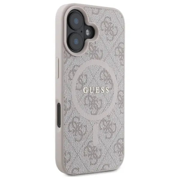 Guess 4G Ring Classic Logo MagSafe iPhone 16 Case - Pink - Cell phone cases and covers<<<HurtelXML