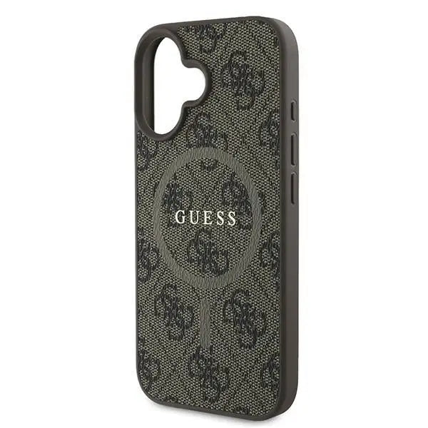 Guess 4G Ring Classic Logo MagSafe iPhone 16 Plus Case - Brown - Cell phone cases and covers<<<HurtelXML