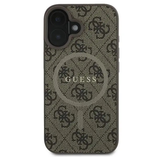 Guess 4G Ring Classic Logo MagSafe iPhone 16 Plus Case - Brown - Cell phone cases and covers<<<HurtelXML