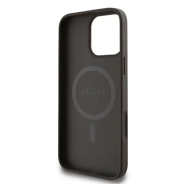 Guess 4G Ring Classic Logo MagSafe iPhone 16 Pro Case - Brown - Cell phone cases and covers<<<HurtelXML