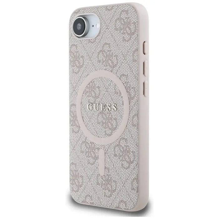 Guess 4G Ring Classic Logo MagSafe iPhone 16e Case - Pink - Cell phone cases and covers<<<HurtelXML