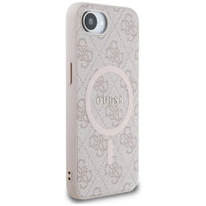 Guess 4G Ring Classic Logo MagSafe iPhone 16e Case - Pink - Cell phone cases and covers<<<HurtelXML
