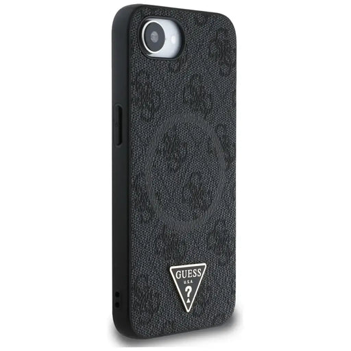 Guess 4G Ring Triangle Logo MagSafe case for iPhone 16e - black - Cell phone cases and covers<<<HurtelXML