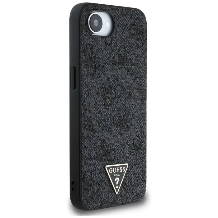 Guess 4G Ring Triangle Logo MagSafe case for iPhone 16e - black - Cell phone cases and covers<<<HurtelXML