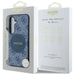Guess 4G Round Patch Classic Logo MagSafe case for Samsung Galaxy S25 blue - Cell phone cases and covers<<<HurtelXML