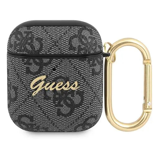 Guess 4G Script Metal Collection case for AirPods 1 / 2 - gray - Cell phone cases and covers<<<HurtelXML