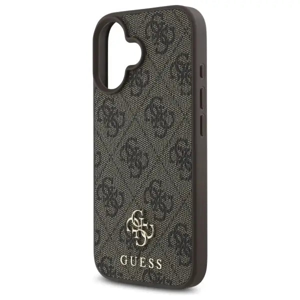 Guess 4G Small Classic MagSafe iPhone 16 Case - Brown - Cell phone cases and covers<<<HurtelXML