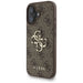 Guess 4G Strap 4G Classic Logo Case for iPhone 16 - Brown - Cell phone cases and covers<<<HurtelXML