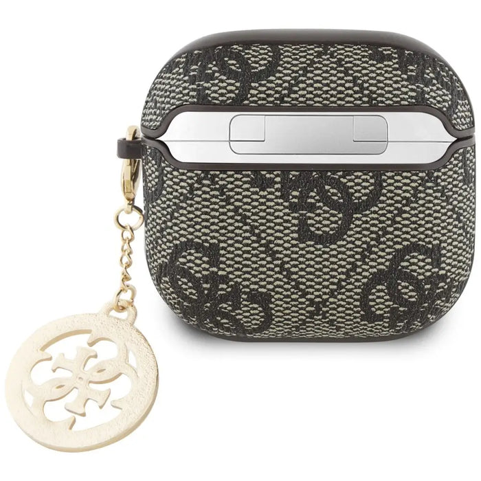 Guess 4G Strass Charm Case for AirPods 4 - Brown - Cell phone cases and covers<<<HurtelXML