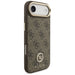 Guess 4G Strass Logo & Big Strap Metal Buttons MagSafe Case for iPhone Air - Brown - Cell phone cases