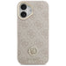 Guess 4G Strass Logo & Big Strap Metal Buttons MagSafe Case for iPhone 17 - Pink - Cell phone cases
