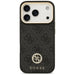 Guess 4G Strass Logo & Big Strap Metal Buttons MagSafe Case for iPhone 17 Pro - Black - Cell phone cases