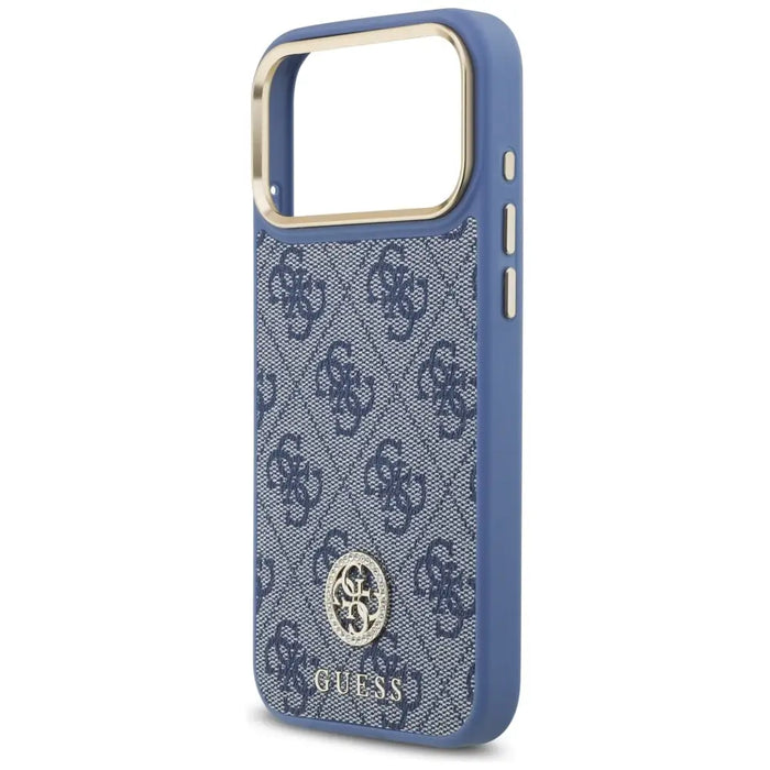 Guess 4G Strass Logo MagSafe Case for iPhone 17 Pro Max - Blue - Cell phone cases and covers<<<HurtelXML