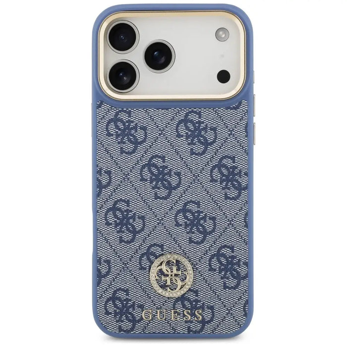 Guess 4G Strass Logo MagSafe Case for iPhone 17 Pro Max - Blue - Cell phone cases and covers<<<HurtelXML