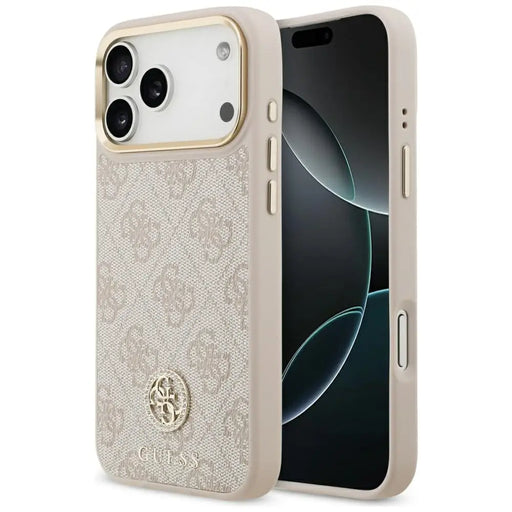 Guess 4G Strass Logo MagSafe Case for iPhone 17 Pro Max - Pink - Cell phone cases and covers<<<HurtelXML
