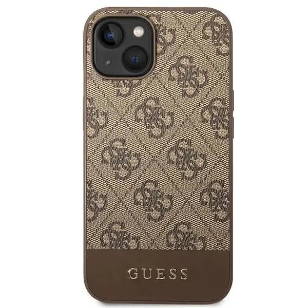 Guess 4G Stripe Collection Case for iPhone 14 Plus / 15 Plus 6.7’’ - Brown - Cell phone cases and covers<<<HurtelXML