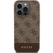 Guess 4G Stripe Collection case for iPhone 15 Pro Max - brown - Cell phone cases and covers<<<HurtelXML