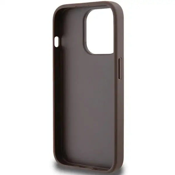 Guess 4G Stripe Collection case for iPhone 15 Pro Max - brown - Cell phone cases and covers<<<HurtelXML