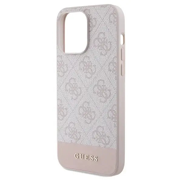 Guess 4G Stripe Collection case for iPhone 15 Pro Max - pink - Cell phone cases and covers<<<HurtelXML